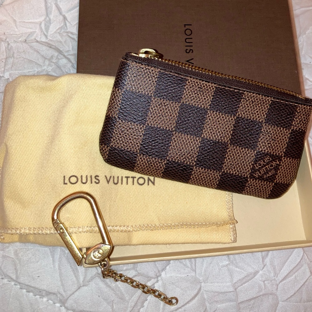 Louis Vuitton Cles Key Pouch Damier Ebene